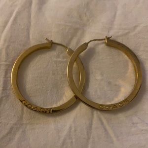 Coach hoop earrings